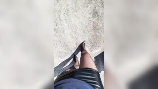 POV sandra_xDresser nylon stocking walk