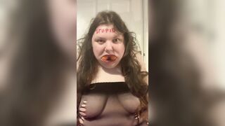 Stupid fat slut humiliated and laughed at