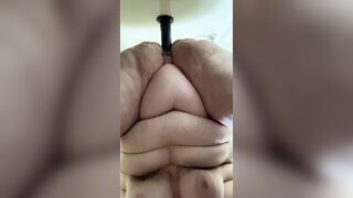 Big black dildo in my pussy