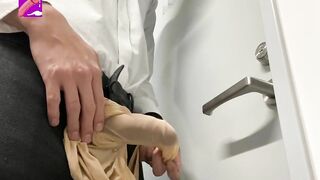 Massive ejaculation masturbation so that people in the next room do not get caught