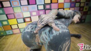 Tattoo Couple Pov Virtual Sex - Anal Creampie, Female Orgasm, Goth, Punk, Anal Fuck, Gapes, Sloppy Bj