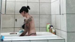 BRATTY STEPSIS TAKING A BATH AND PLAYING