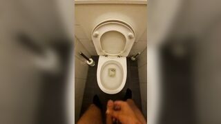 Pissing with a bit of licking afterwards