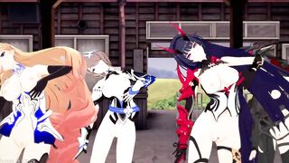 0409 -【R18-MMD】Honkai Impact 3rd 崩坏三 four Thicc valkyrie