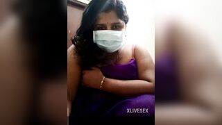 Telangana telgu married aunty show his nature boobs