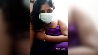 Telangana telgu married aunty show his nature boobs