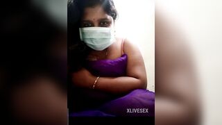 Telangana telgu married aunty show his nature boobs