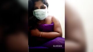 Telangana telgu married aunty show his nature boobs