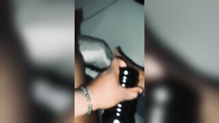 My horny ass fucking a sextoy