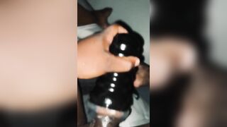 My horny ass fucking a sextoy