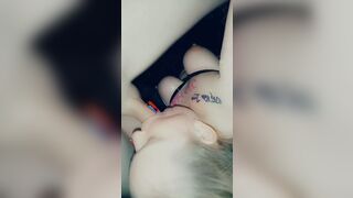 Tits Soaked in Guys Cumloads Mouth Fuck!