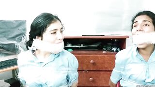 Latina Schoolgirls Massively Gagged