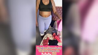 Sexy stepmum after working out