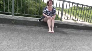 Dildo Fun in Public with German Milf Popp Sylvie