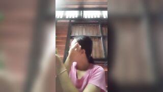 Chinese girl alone at home 42