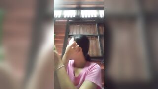 Chinese girl alone at home 42