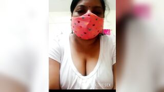 Desi Indian Divya aunty on webcam video