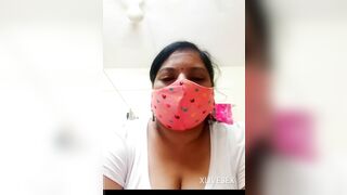 Desi Indian Divya aunty on webcam video