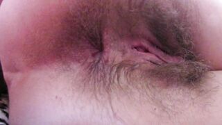 Hairy ass winking close up asshole fetish