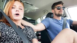 Orgasm in car and fun on hotel room