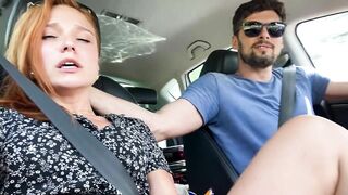 Orgasm in car and fun on hotel room