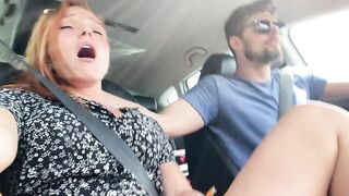 Orgasm in car and fun on hotel room