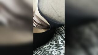 kink clean pussy and clit with a tooth brush she come good lingerie stocking