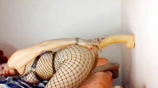 Working On My Gape With A 18 Inch Toy