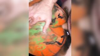 BOYFRIEND PAINTS A PUMPKIN ON MY BIG WHITE ASS AND THEN SMASHES IT ????????