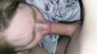 Hungry For Cock!! Cute GF Face Fucked !!