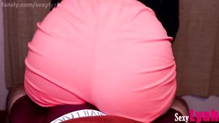 Hot Assjob Lap Dance in Orange Shorts