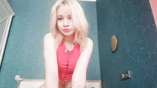 Hot orgasm homemade masturbation in red sexy lingerie orgasm and showing all my holes