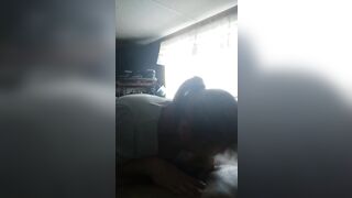 Slow blowjob gagging, licking, teasing.