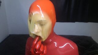 Latex Breathplay Mask