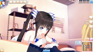 3D Hentaigame - hestia Blowjob & Titsjob