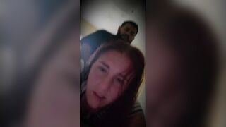 White girl cheats on boyfriend gets cream pie, she lets me cum inside her. Doggystyle