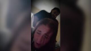 White girl cheats on boyfriend gets cream pie, she lets me cum inside her. Doggystyle