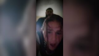 White girl cheats on boyfriend gets cream pie, she lets me cum inside her. Doggystyle