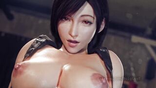 Final Fantasy - Tifa Lockhart Anal Creampie & Squirt Animation (Sound)