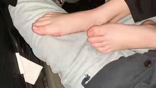 Footjob Tease Over Jeans