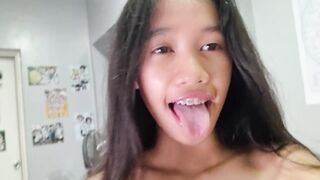 Tiny naughty lil asian slut