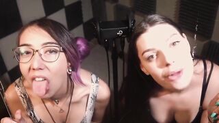 Sexy Glass Licking ASMR - Muna and Sage ASMR