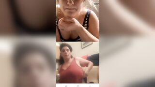 Flashing boobs, sexy ass bikini live on facebook, Romanian