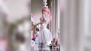 TikTok Compilation “in Clothes - Naked” Part1. Cosplayer Indigo White