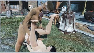 Fallout 4 | Dog Watches Sex with Interest | Porn Games