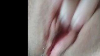 Masturbation after a Fuck and a Vivid Orgasm of Wet Pussy. Slave Reward.