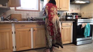 I fuck pakistani stepmother in the kitchen slut before dad arrives