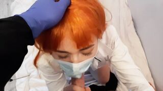 Corona virus patient do blowjob for her doctor