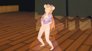 (3D Hentai)(Furry)(Rescue Rangers) Gadget Hackwrench masturbation