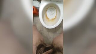 Dirty Talking Camgirl Slut TRIES to Pee into Toliet Standing Up & FAILS! Pissy Mess Bathroom Floor!!